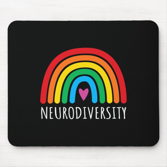 Tapis De Souris Neurodiversité Sensibilisation sur l'autisme arc-e (Devant)