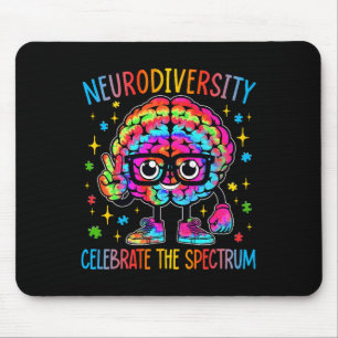 Tapis De Souris Neurodiversité Sensibilisation sur l'autisme Cerve