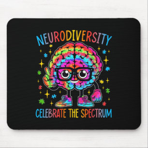 Tapis De Souris Neurodiversité Sensibilisation sur l'autisme Cerve