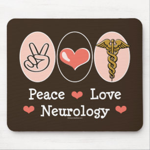 Tapis De Souris Neurologue Mousepad de neurologie d'amour de paix