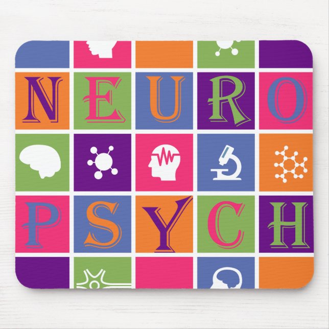 Tapis De Souris Neuropsychologie - cadeaux pour des (Devant)