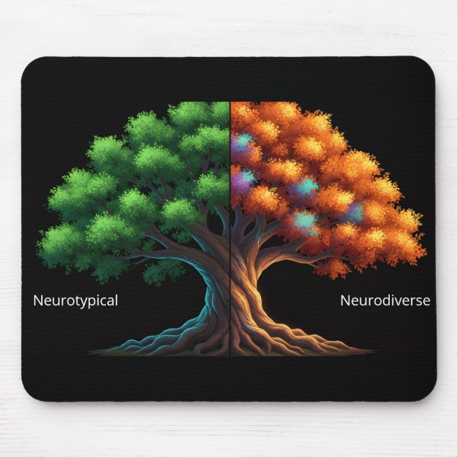 Tapis De Souris Neurotypical vs. Neurodiverse (Devant)