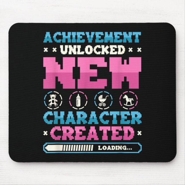 Tapis De Souris New Character D Gamer Pregnancy Announcement  (Devant)