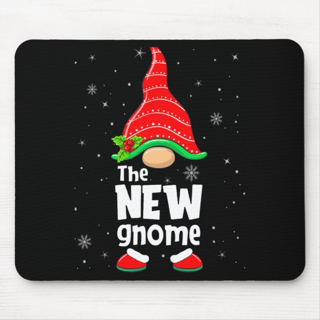 Tapis De Souris New Gnome Matching Family Group Christmas Party Pa (Devant)