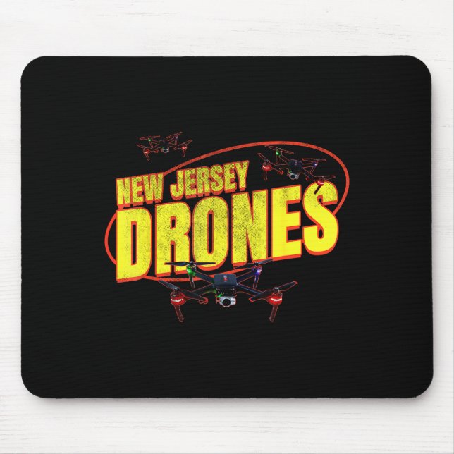 Tapis De Souris New Jersey Drones Funny Mystery Drones In New Jers (Devant)