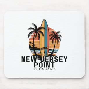 Tapis De Souris New Jersey Point Pleasant Surfant Surfeur _1 