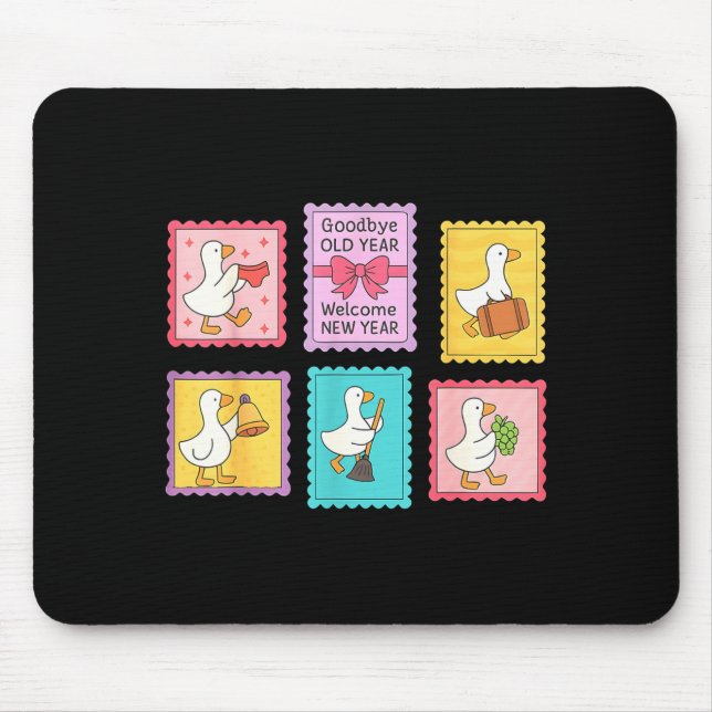 Tapis De Souris New Year Matching Welcome New Year Midnight Funny  (Devant)