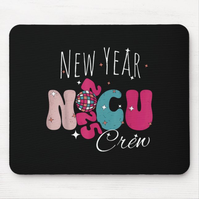 Tapis De Souris New Year Nicu Nurse Crew Celebration Uni-adults -  (Devant)