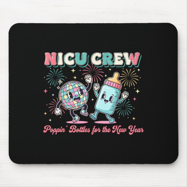 Tapis De Souris New Years Shirt, Nurse Png Bottles For The New Yea (Devant)