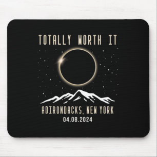 Tapis De Souris New York 2024 Total Éclipse solaire 1