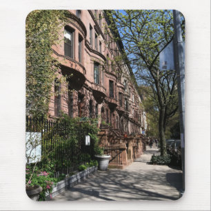 Tapis De Souris New York Brownstones Upper West Side Building NYC