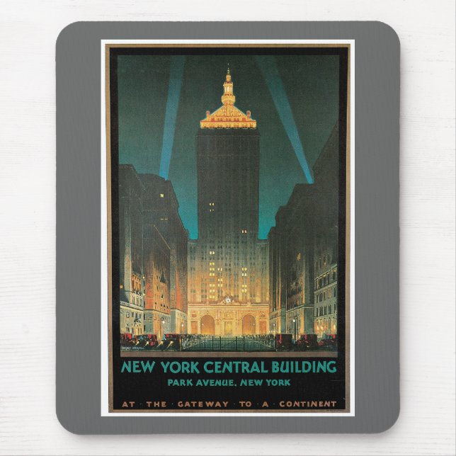 Tapis De Souris New York Central Building 1930 (Devant)