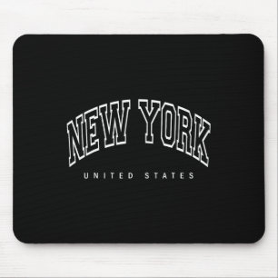 Tapis De Souris New York City - États-Unis - Design Rétro -