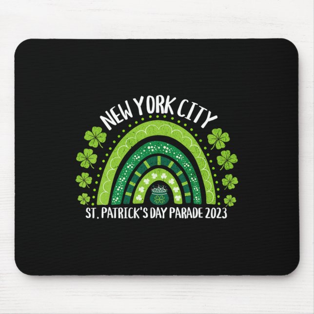 Tapis De Souris New York City St Patrick's Day Parade Matching Fam (Devant)