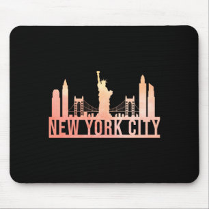 Tapis De Souris New York City Usa Paysage Urbain Toit Drôle Cadeau