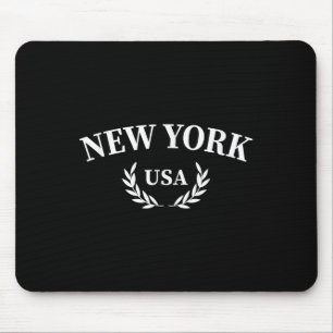 Tapis De Souris New York - États-Unis - Conception de retour de fl