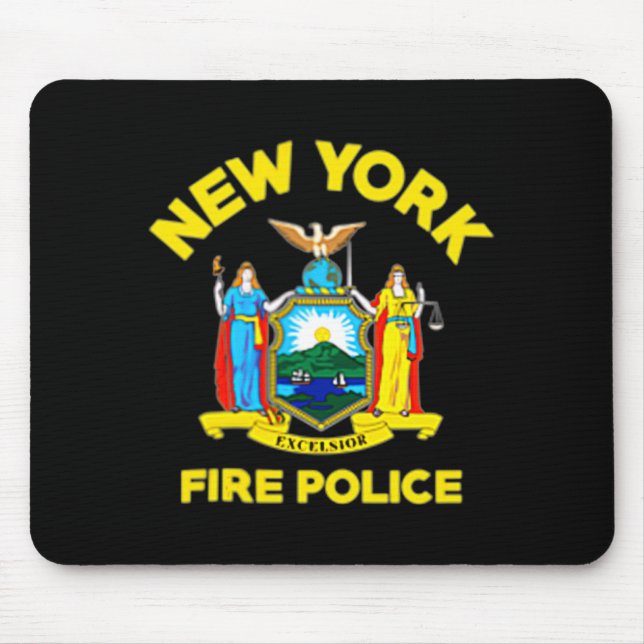 Tapis De Souris New York Fire Lice Department Firefighters  (Devant)