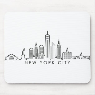Tapis De Souris NEW YORK Manhattan USA City Skyline
