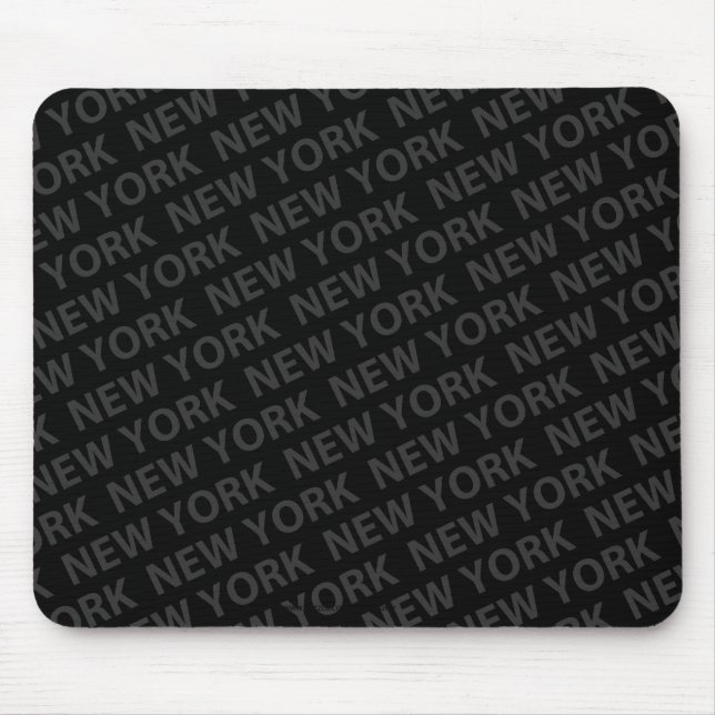 Tapis De Souris New York Motif gris foncé (Devant)