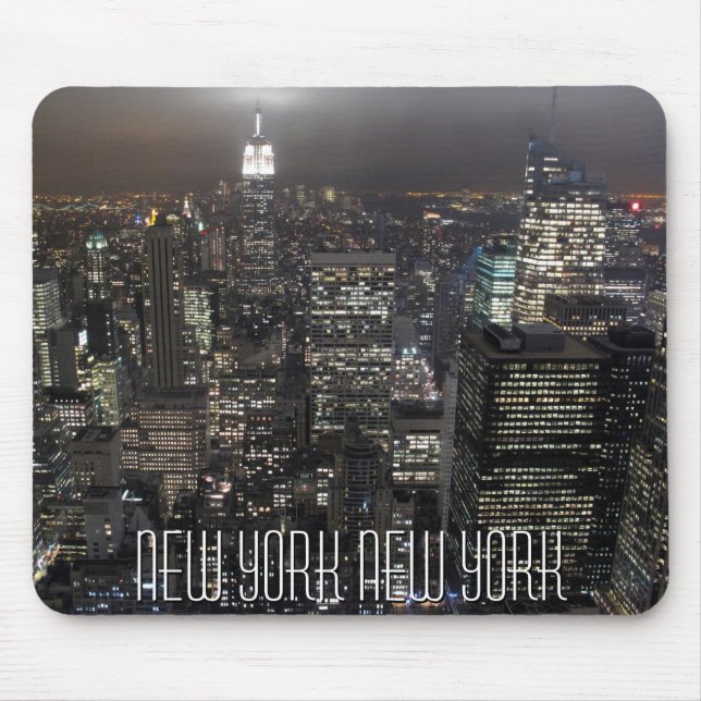 Tapis De Souris New York Mousepad Cityscape New York City Cadeaux (Devant)