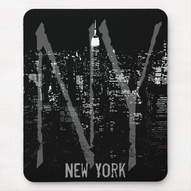 Tapis De Souris New York Mousepad Cityscape New York City Cadeaux (Devant)