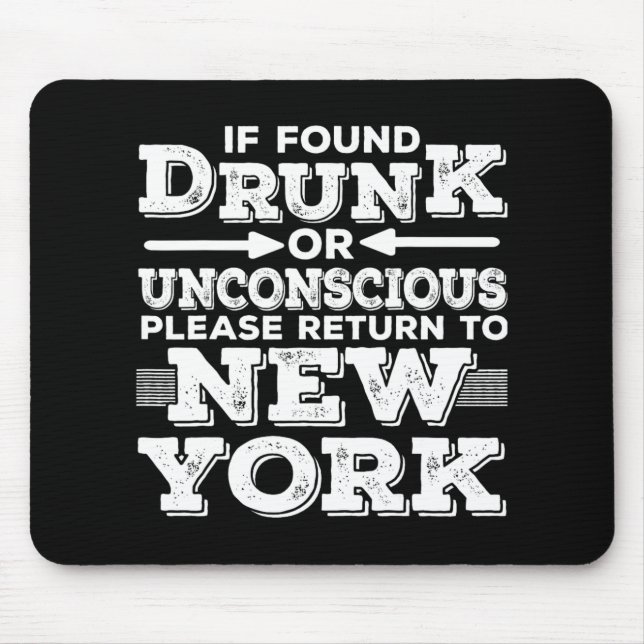 Tapis De Souris New York Sayings Funny Ny  (Devant)