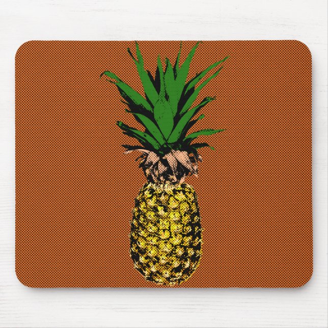 Tapis De Souris Newsprint ananas (Devant)