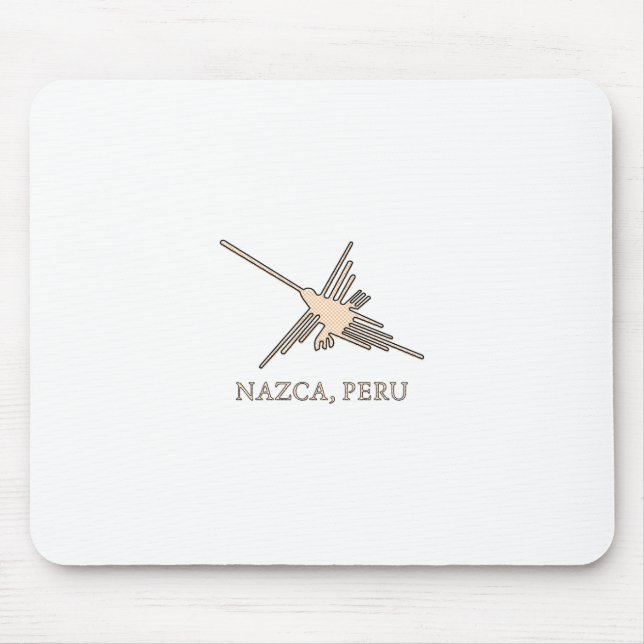 Tapis De Souris Newsprint de Nazca Hummingbird (Devant)