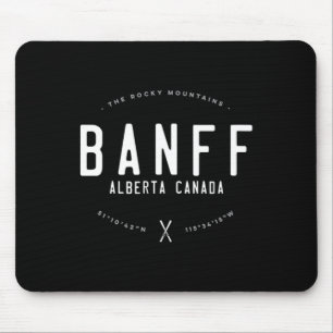 Tapis De Souris Nff Alberta Canada Ski Vintage en détresse graphiq