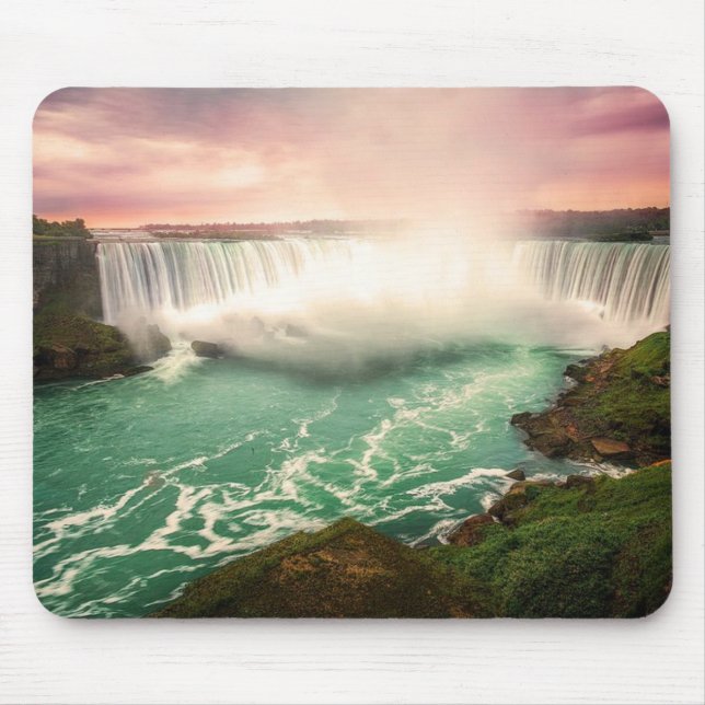 Tapis De Souris Niagara Falls, Canada sunset stylized (Devant)