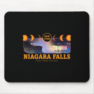 Tapis De Souris Niagara Falls New York Total Solaire Eclipse Souve