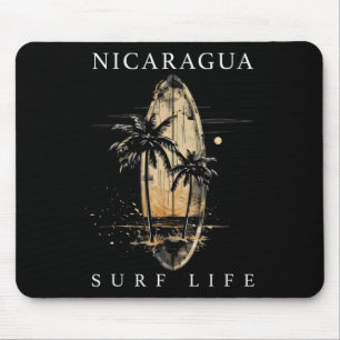 Tapis De Souris Nicaragua Nica Surf Vintage Surfeur