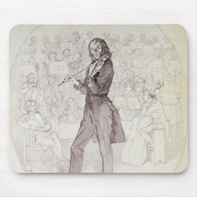 Tapis De Souris Niccolo Paganini, violoniste (Devant)