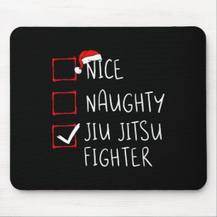 Tapis De Souris Nice Naughty Jiu Jitsu Liste des combattants Noël 