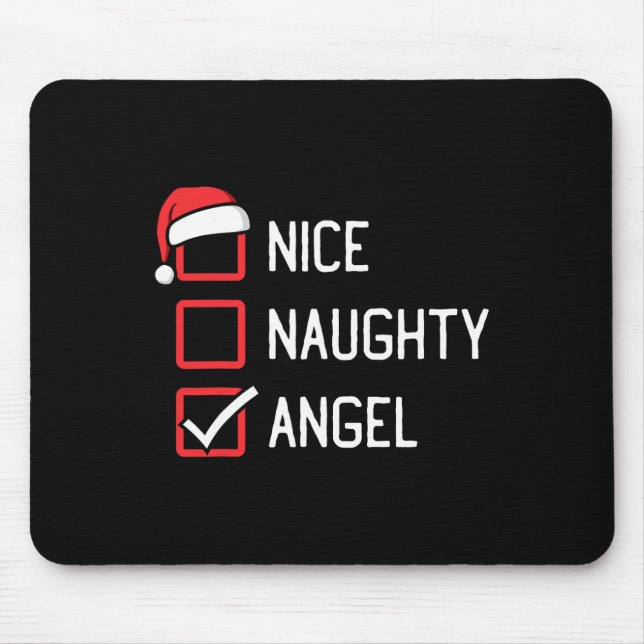 Tapis De Souris Nice Naughty List Angel Noël 1 (Devant)