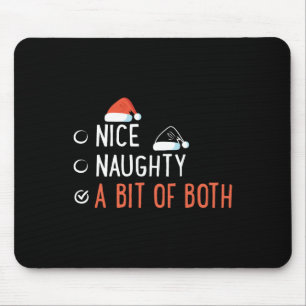 Tapis De Souris Nice Naughty Un Peu Des Deux Liste De Père Noël Dr
