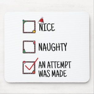 Tapis De Souris Nice Naughty Une Tentative A Été Faite Enfants Drô