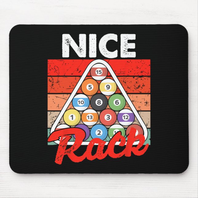 Tapis De Souris Nice Rack Funny Billard Lecteur Pool Billard Vin (Devant)
