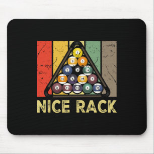 Tapis De Souris Nice Rack Funny Billard Lecteur Vintage Pool Bill