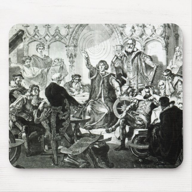 Tapis De Souris Nicolas Copernic expliquant sa théorie (Devant)