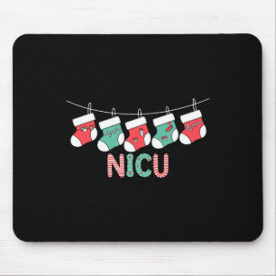 Tapis De Souris Nicu Nurse Christmas Funny Soins néonatals intensi
