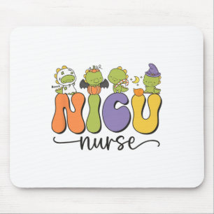 Tapis De Souris Nicu Nurse Dinosaur Halloween Citrouille Neonatal
