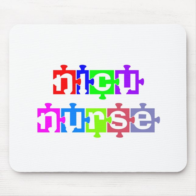 TAPIS DE SOURIS NICU NURSE PUZZLE PIECE (Devant)