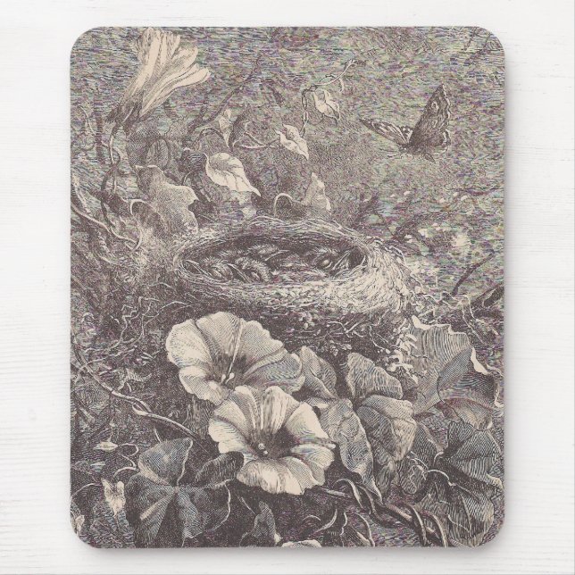 Tapis De Souris Nid d'oiseaux (Devant)