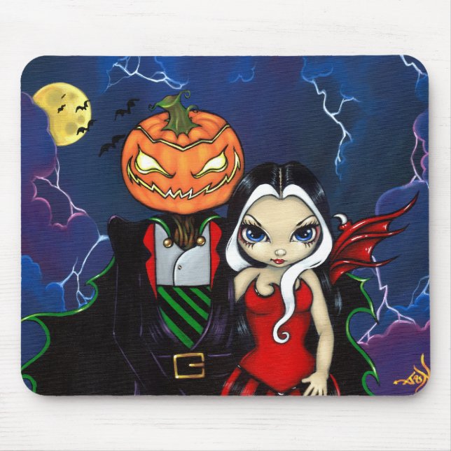 Tapis De Souris Night Out" Mousepad "de citrouille du Roi (Devant)