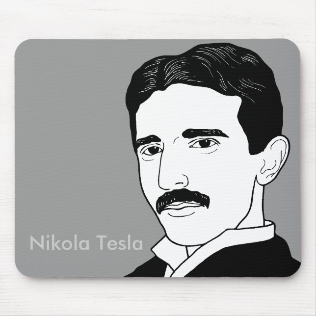 Tapis De Souris Nikola Tesla (Devant)