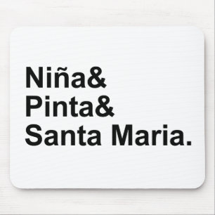 Tapis De Souris Nina Pinta Santa Maria Navire de Christophe Colo