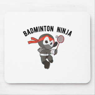 Tapis De Souris Ninja Badminton, Birdie Sport Tee Apparel_1