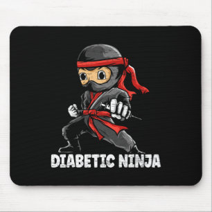 Tapis De Souris Ninja diabétique Mois de sensibilisation au diabèt