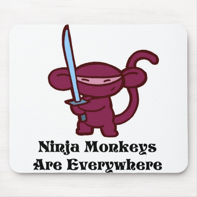 Tapis De Souris ninja-monkeysareeverywherer (Devant)